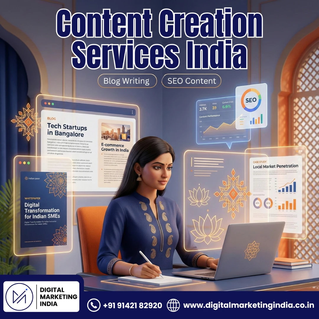 Content Creation India professional writing services team creating high-quality blog posts and articles